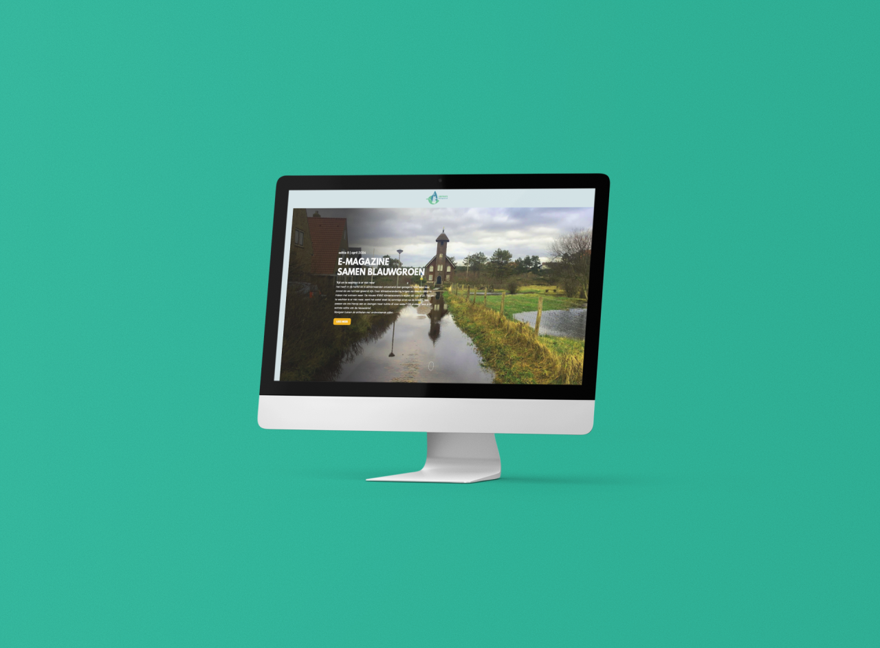 E-magazine voor klant Samen Blauwgroen